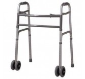 Cardinal Health Heavy Duty Folding Walker with Wheels